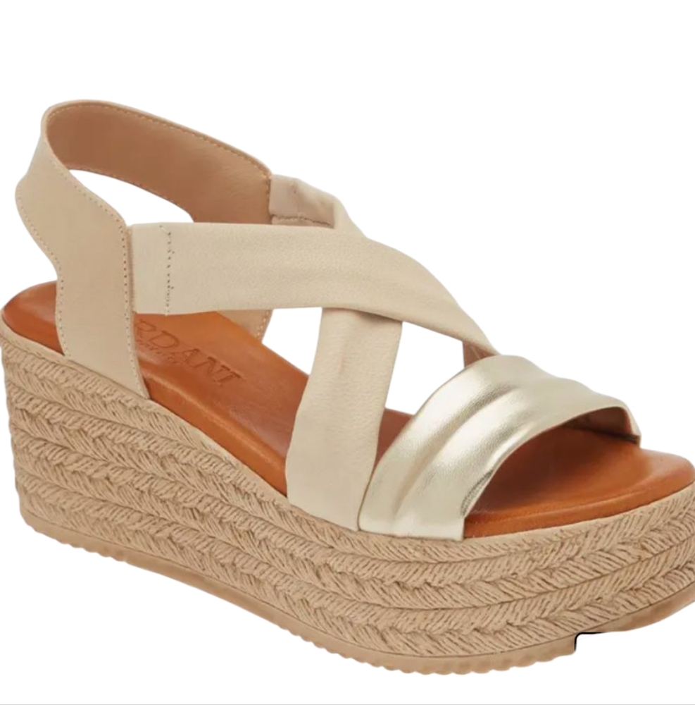 Cordani Brently Espadrille Platform Wedge Sandals... Size 10